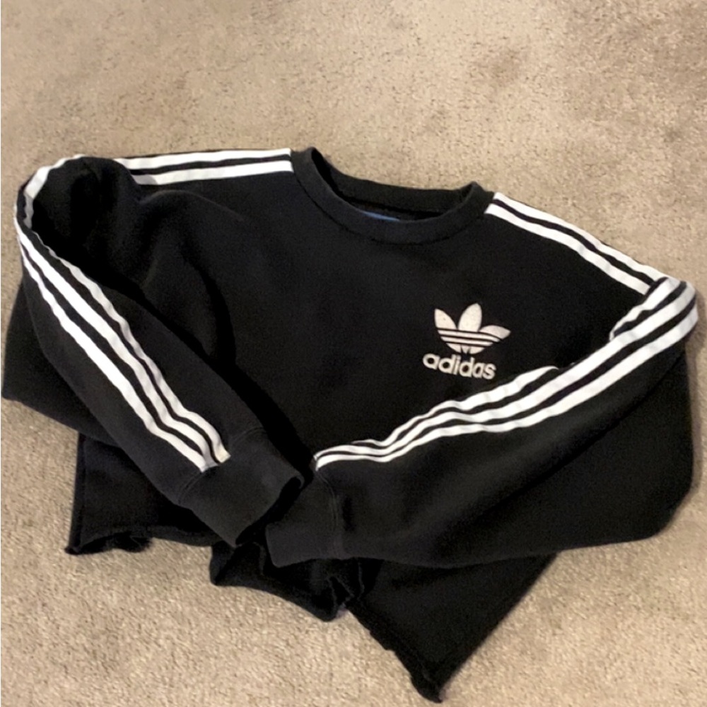 SOLD // Cropped Adidas Sweatshirt